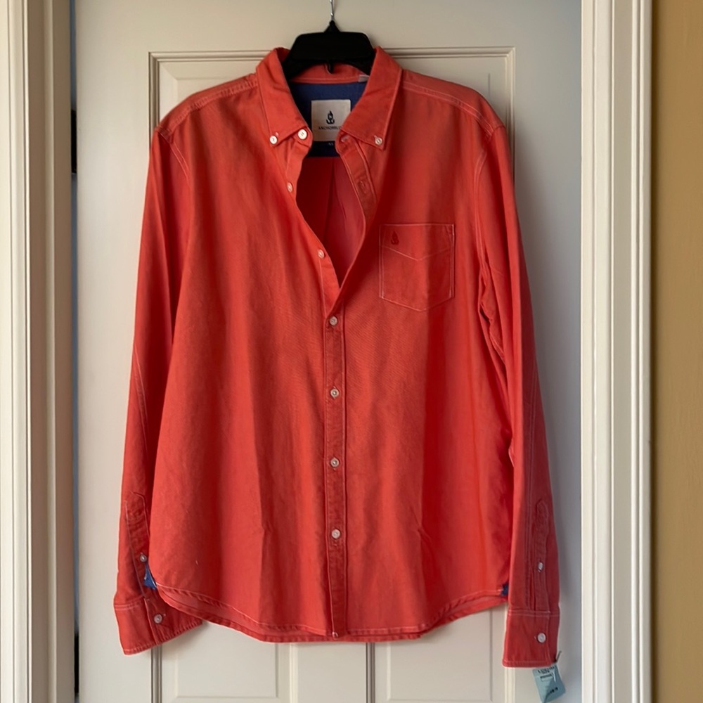 New with tags Anchor Blue Mens XL button down